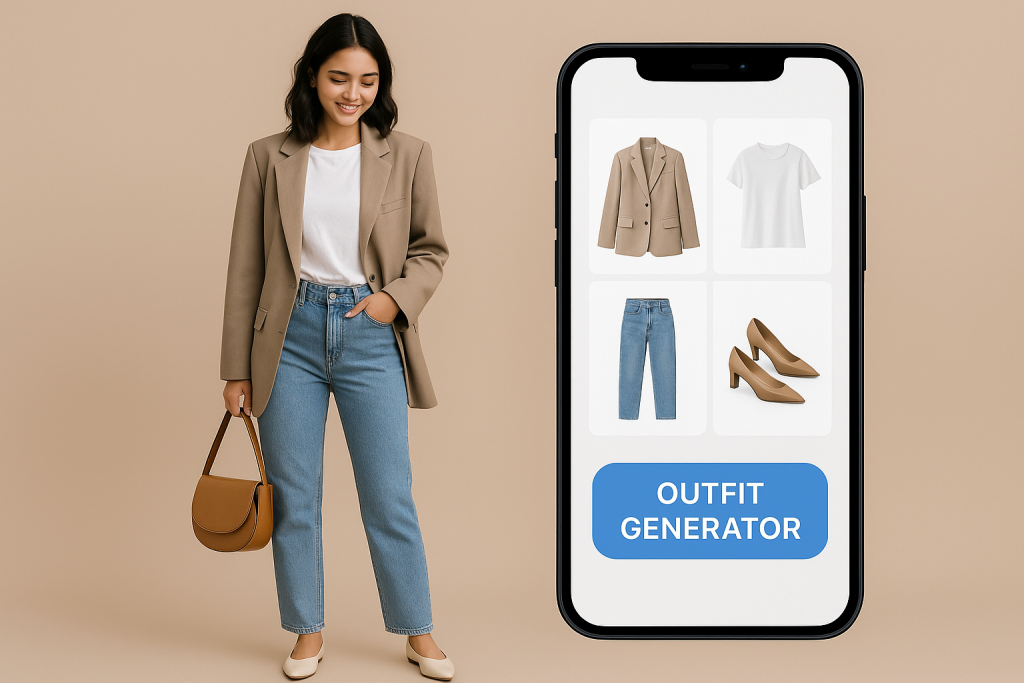 Outfit Generator feature image showing AI-based outfit suggestions for men and women